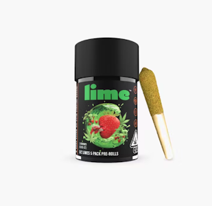 Lime - Strawberry Cough (S) | Infused Preroll Pack | Lime