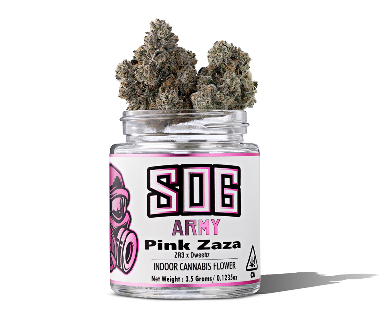 SOG Army - Pink Zaza - 3.5g Flower - Recreational Cannabi