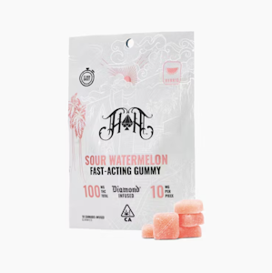 HEAVY HITTERS - Heavy Hitters 100mg Sour Watermelon Fast Acting Gummies