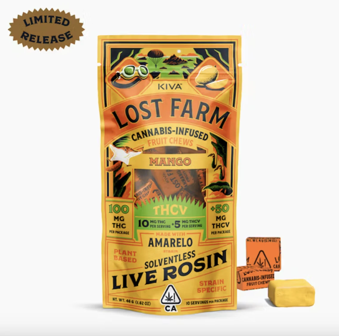 Lost Farm - Mango Amarelo | 100mg Edibles | Lost Farm Main Image