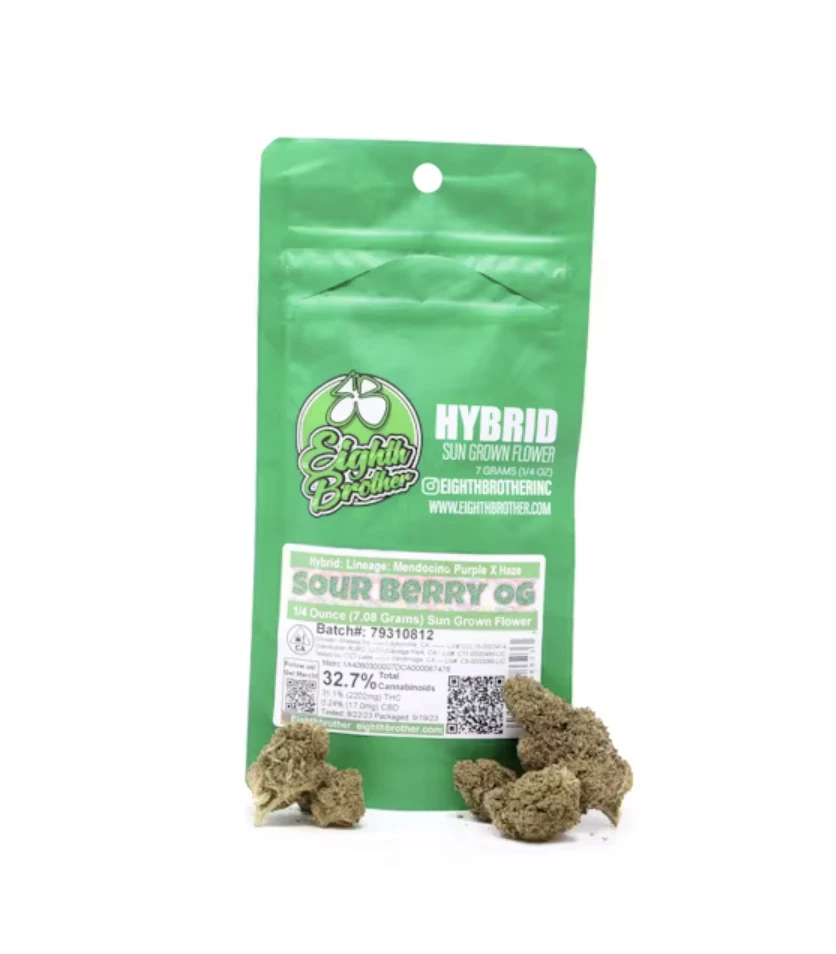 Eighth Brother - Sour Berry OG (H) | 7g Bag Sun Grown | Eighth Brother Main Image