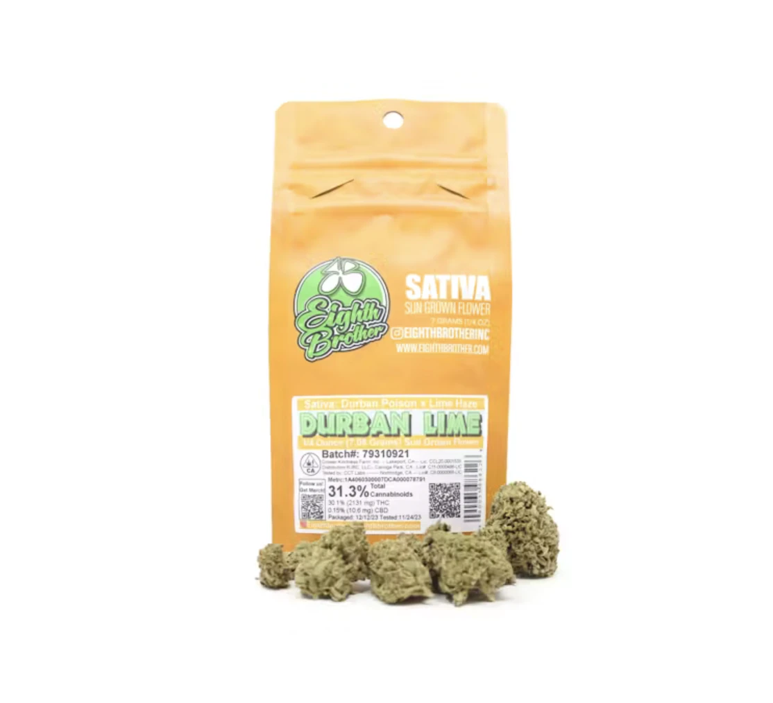 Eighth Brother - Durban Lime (S) | 7g Bag Sun Grown | Eighth Brother Main Image