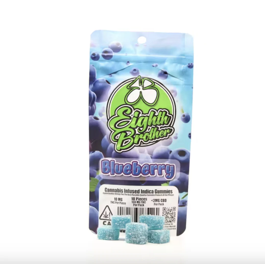 Eighth Brother - Blueberry Gummies (H) | 100mg Bag | Eighth Brother Main Image