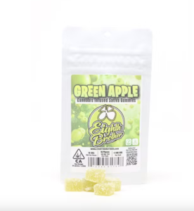 Eighth Brother - Green Apple Gummies (S) | 100mg Bag | Eighth Brother
