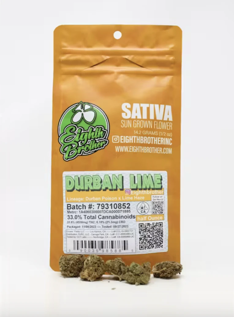 Eighth Brother - Durban Lime (S) | 14g Bag Sun Grown | Eight Brother Main Image