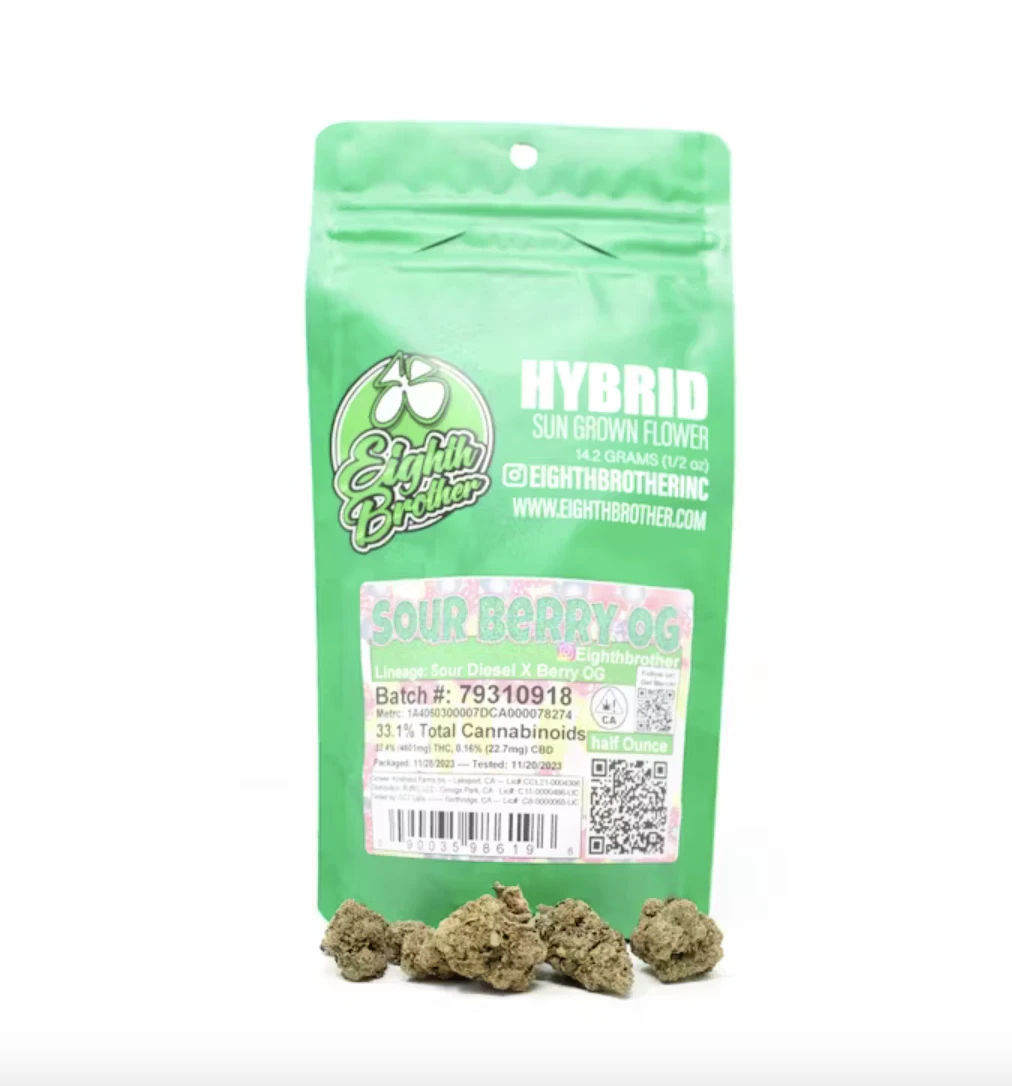 Eighth Brother - Sour Berry OG (H) | 14g Bag Sun Grown | Eight Brother Main Image