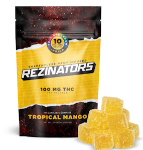 Rezinator - Rezinators Hash Gummies - Tropical Mango - 100mg - Edible