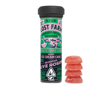 LOST FARM - Lost Farm - Watermelon Ice Cream - 100mg Solventless Live Rosin Gummies - 10pk