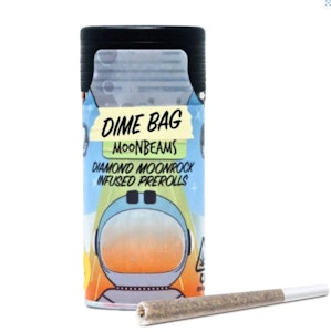 DIME BAG - Dime Bag- Moonbeams- Green Crack- Diamond Infused Prerolls- 5PK