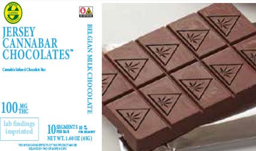 Jersey Canna - Inclusion Gourmet | Cannabar | Milk Chocolate | 10pc/100mg