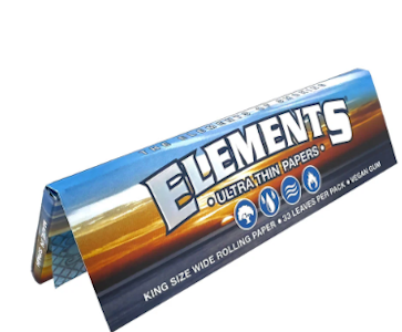 ELEMENTS - ELEMENTS KING SIZE RICE PAPERS