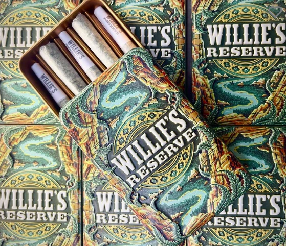 Willie's Reserve - Second Breakfast 5pk Prerolls (3.75g total/.75g each) Limited Edition Tin - WILLIE'S RESERVE Main Image