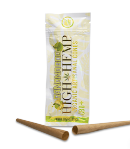 High Hemp - Banana Goo | High Hemp CBD Artisanal Cones 2PK | TAXES INCLUDED