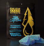 Blueberry Lemon Haze 200mg Cured Badder Gummies (4x50mg) - FIVE STAR EXTRACTS