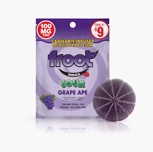 FROOT - Froot 100mg Single Grape Sour Gummy