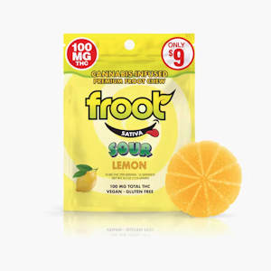FROOT - Froot 100mg Single Lemon Sour Gummy