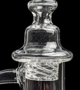 Flat - Carb Cap Spinner Flat Top Glass