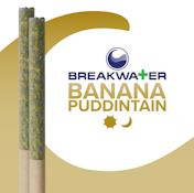 [MED] Breakwater | Banana Puddintain | 1g/2pk Prerolls