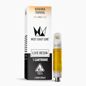 WCC - Cartridge - Banana Papaya - Live Resin - 1G