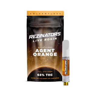 Rezinator - Rezinators - Agent Orange - 0.5G - Sativa Hybrid - Live Rosin Catridge