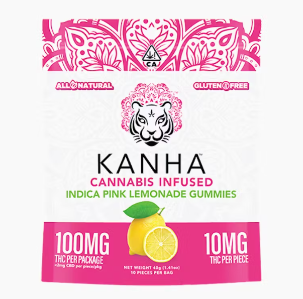 Edible - Pink Lemonade - Indica - Gummies - 10PK - 100MG