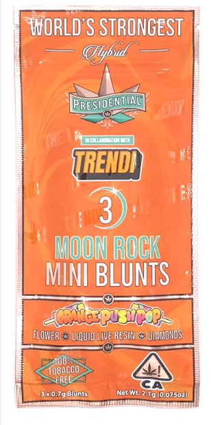 Mini Blunts - Orange Pushpop - Infused Blunt Pack - 3pck - 2.1g