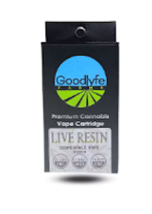 Goodlyfe - Gelato - 1g Live Resin Disposable by Goodlyfe
