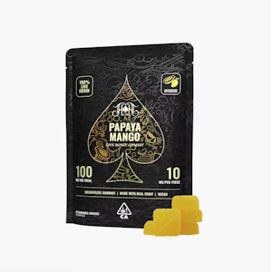 HEAVY HITTERS - Heavy Hitters 100mg Papaya Mango Live Rosin Gummies
