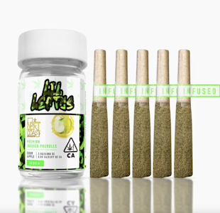 LEFT COAST - LEFT COAST 3.75G Sour Apple Lil Leftys Infused Preroll 5pk