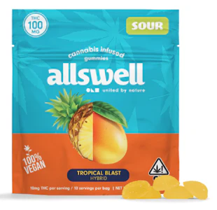ALLSWELL - Allswell - Tropical Blast - Gummies - 10pk - 100mg