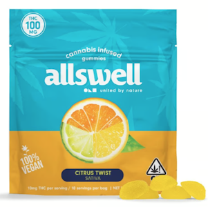 ALLSWELL - Allswell - Citrus Twist - Gummies - 10pk - 100mg