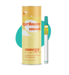 AYRLOOM - Ayrloom - Energy - 4:1:1 CBG :THCV - 0.5G - Sativa - Disposable Vape