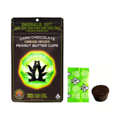 EMERALD SKY - Edible - Peanut Butter Cups - Hybrid - Dark Chocolate - 10PK - 100MG