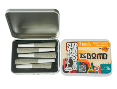 Slap That Ass - Slap That Ass Exotics - THC BOMB - 5 PK - Hybrid - Preroll