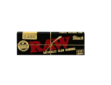 RAW - Black - Classic - 1 1/4 Rolling Papers - 50 ct