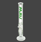 18" x 9mm EXTRA THICK Straight Tube Water Pipe by MAV Glass