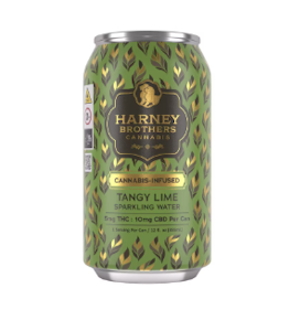 HARNEY BROTHERS CANNABIS - Harney Brothers | Drinks | Tangy Lime Sparkling Water | 12oz | 5MG