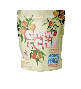 CHEW & CHILL - Jasmine Peach | Sugar & Gluten Free Gummies 100mg | TAXES INCLUDED