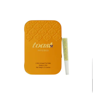 TOAST - Toast | Infused Preroll | Hudson Valley Trainwreck | 5-pack | 2.5g