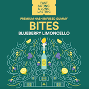 Blueberry Limoncello Bites - 100mg - Bountiful Farms