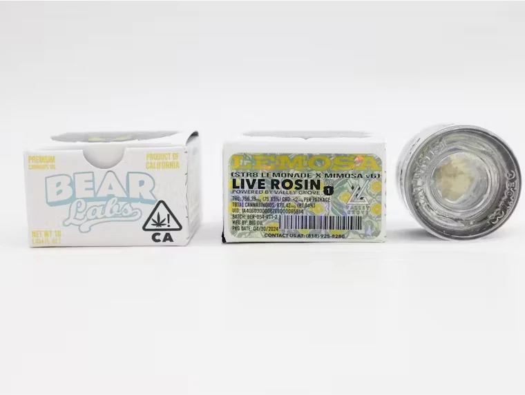 Bear Labs - Bear Labs - Lemosa - 1g Tier 1 Rosin Main Image