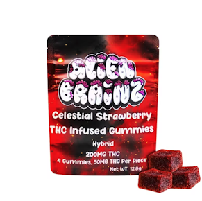 Alien Brainz - Celestial Strawberry 200MG (4x50MG)