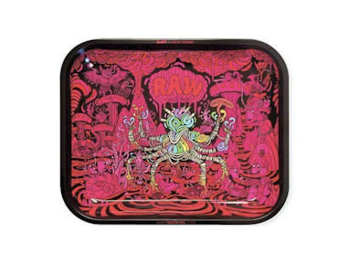 MJ WHOLESALE - Raw Authentic X Ghostshrimp Large Rolling Tray