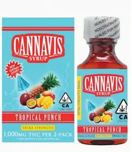 CANNAVIS - Cannavis - THC Syrup - Tropical Punch - Tincture 500mg 2pck - 1000mg
