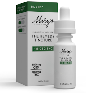 MARY'S MEDICINALS - MARY'S MEDICINALS - Tincture - 1:1 Relief - CBD:THC - 300MG