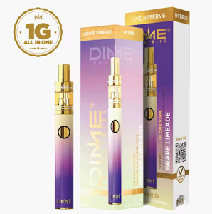 DIME INDUSTRIES - DIME 1G AIO Grape Limeade Live Reserve Disposable