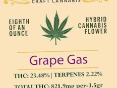 Upstate Craft Cannabis | Grape Gas | 3.5g Hybrid