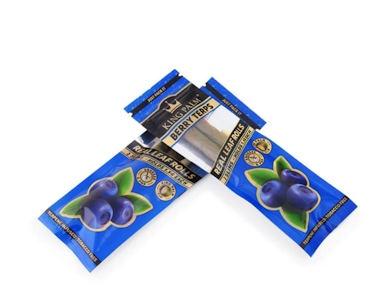 KING PALM - KING PALM Slim Berry Natural Leaf Wraps 2pk