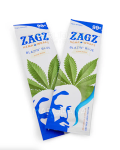 ZAGZ - ZAGZ Blazin Blue Hemp Wraps 3pk