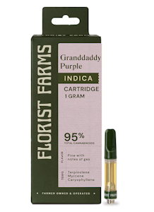 FLORIST FARMS - Florist Farms | GRANDDADDY PURPLE | 1G Cartridge